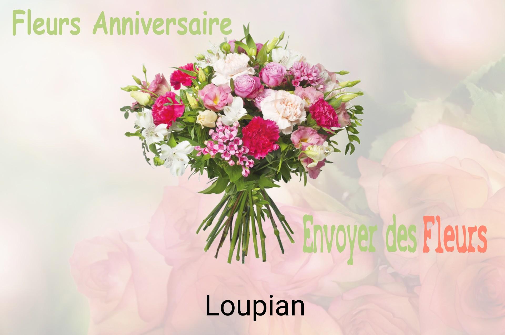 Bouquet de fleurs d’anniversaire livré à Loupian